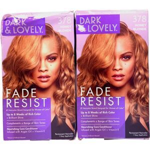 Lot Of 2 SoftSheen Carson Dark & Lovely Fade Resist Hair Color 378 Honey Blonde
